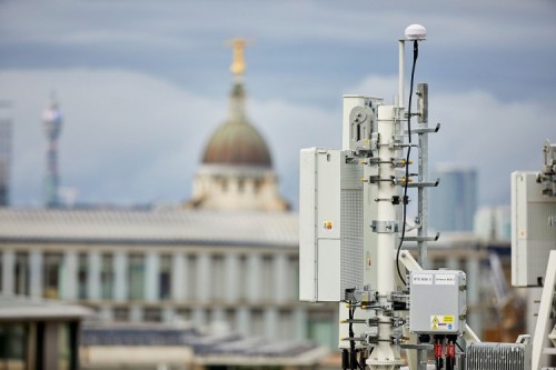 An EE mast at St Pauls - Nick Dutfield reckons MTI is better than 4G and will give 5G a run for its money