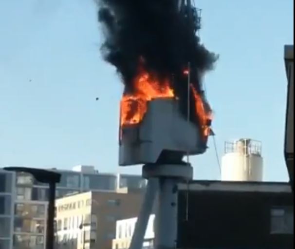 Crane Fire