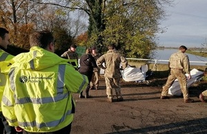 EA teams out on the ground in South Yorkshire alongside army personnel