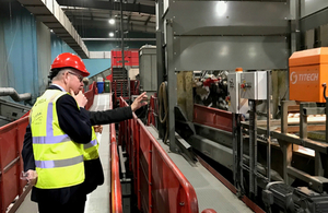 Environment Secretary Michael Gove visited Veolia's centre in Southwark to launch the Resources and Waste Strategy