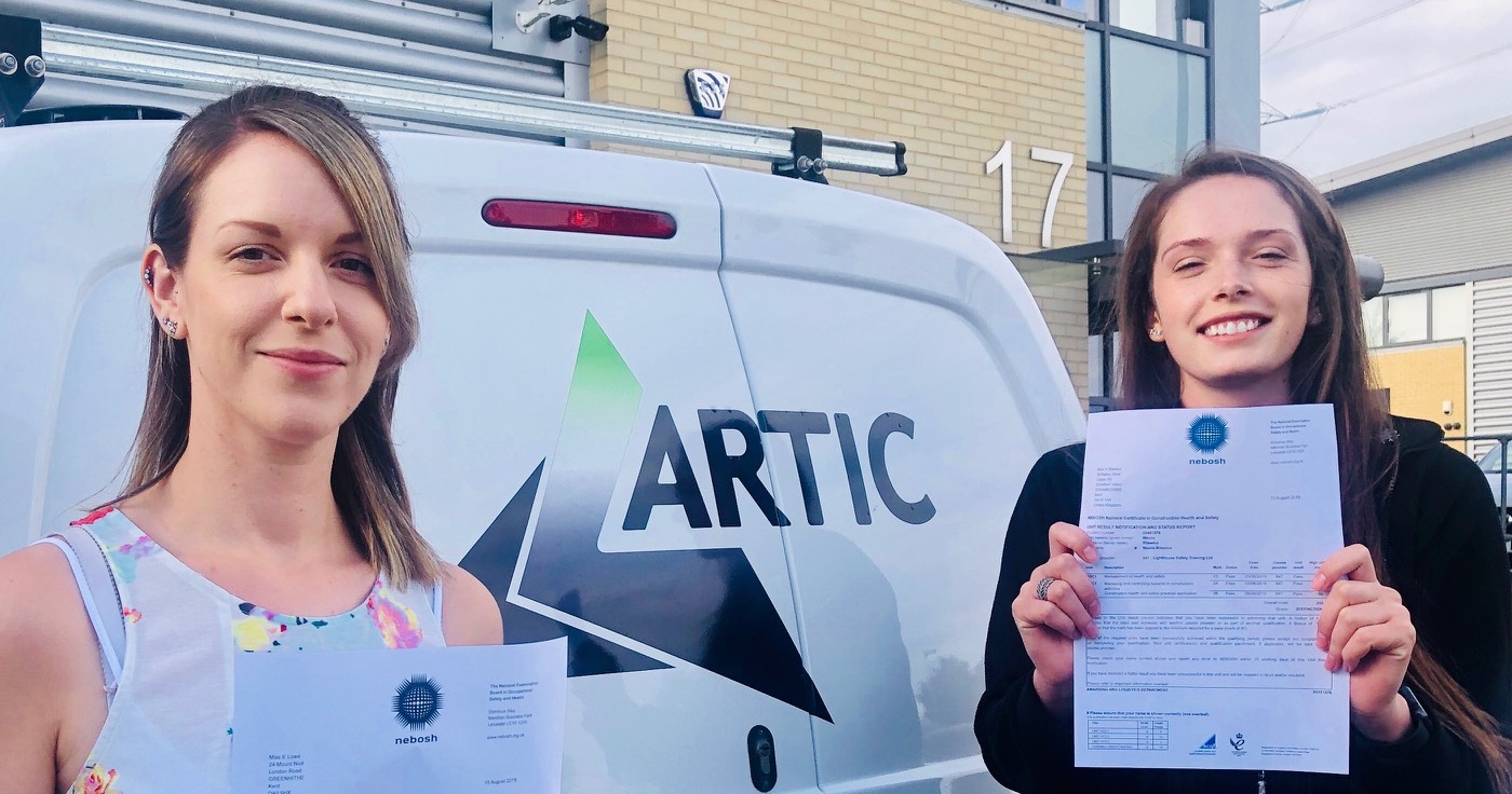 Lizzie Lowe and Nicola Bilewicz of Artic Building Services.