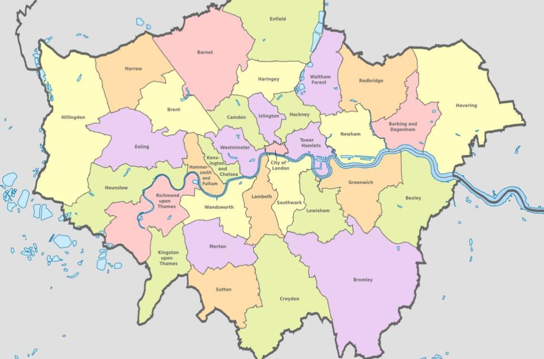 The London boroughs