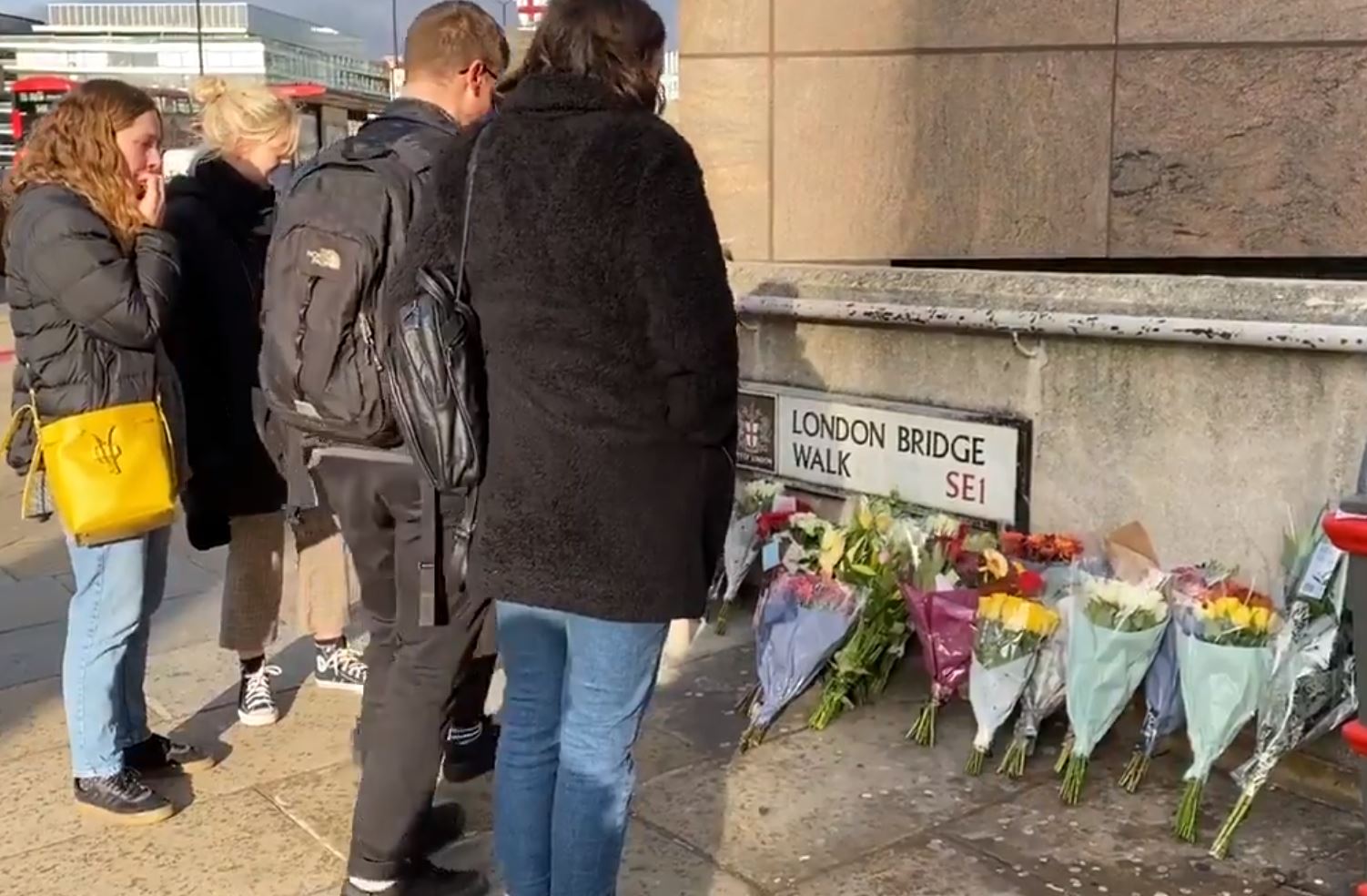 People have already laid flowers as near to the London Bridge attack site as is possible at this time