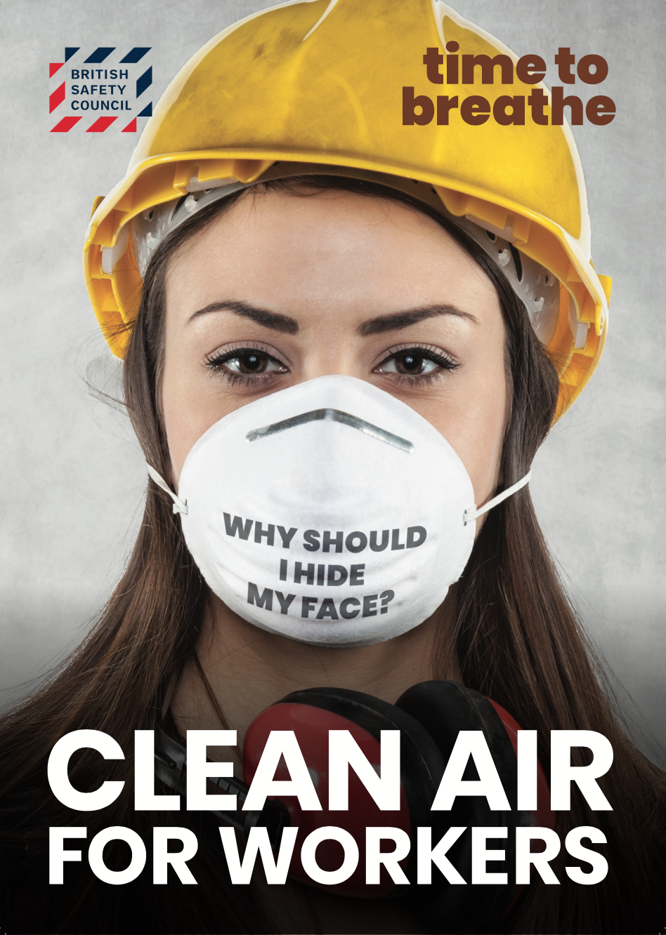 The British Safety Council's Time to Breathe campaign poster.