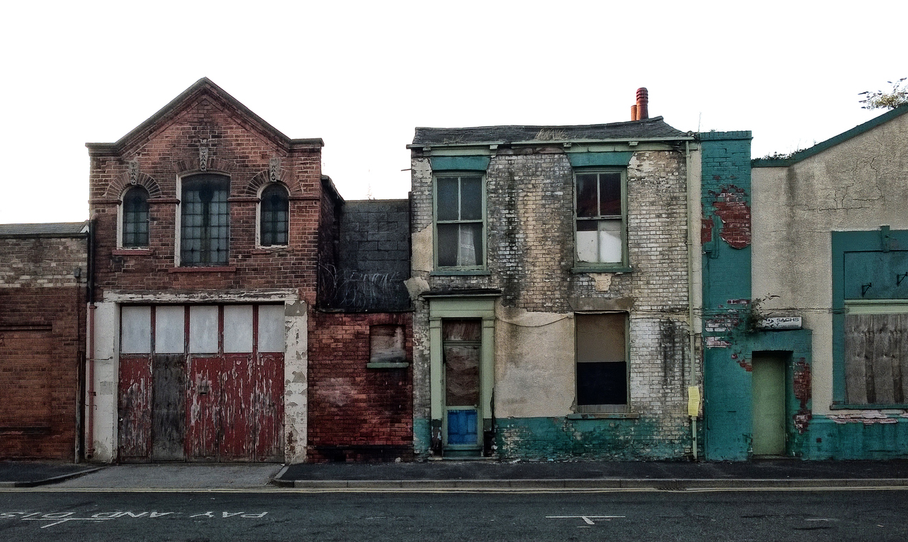 Typical commercial and residential properties in the north of England