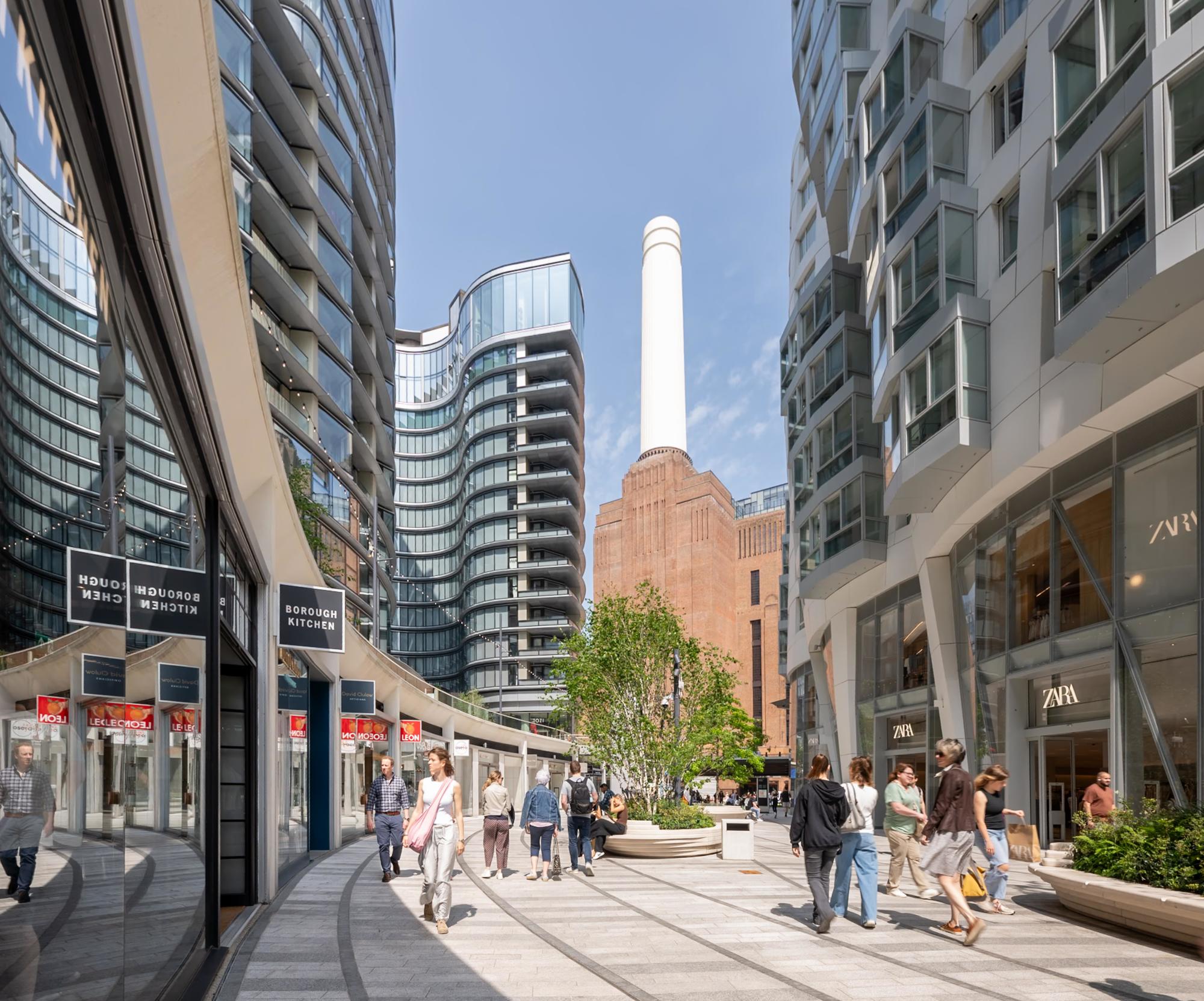 Battersea Power Station’s Office Building and Roof Gardens Complete