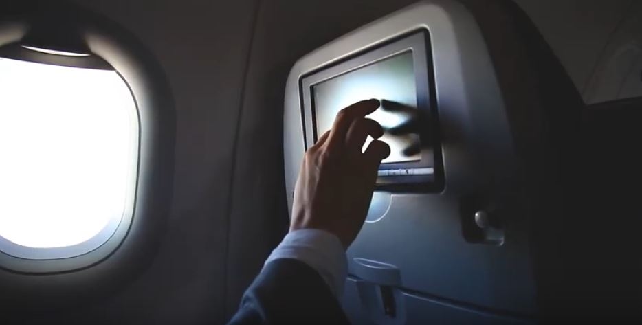 Airplane touchscreen