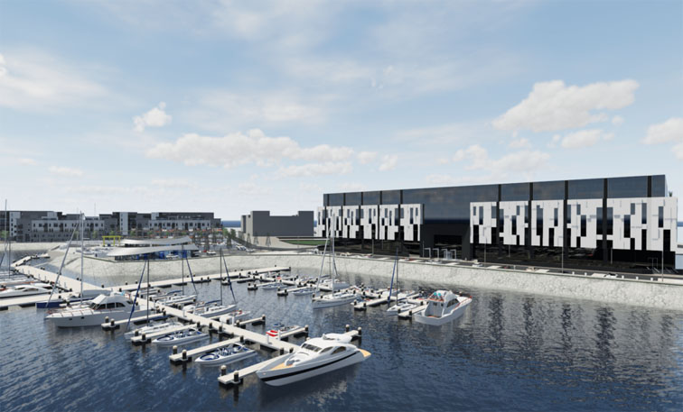 Artist's Impression of Edinburgh Marina