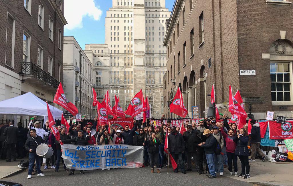 An IWGB picket line