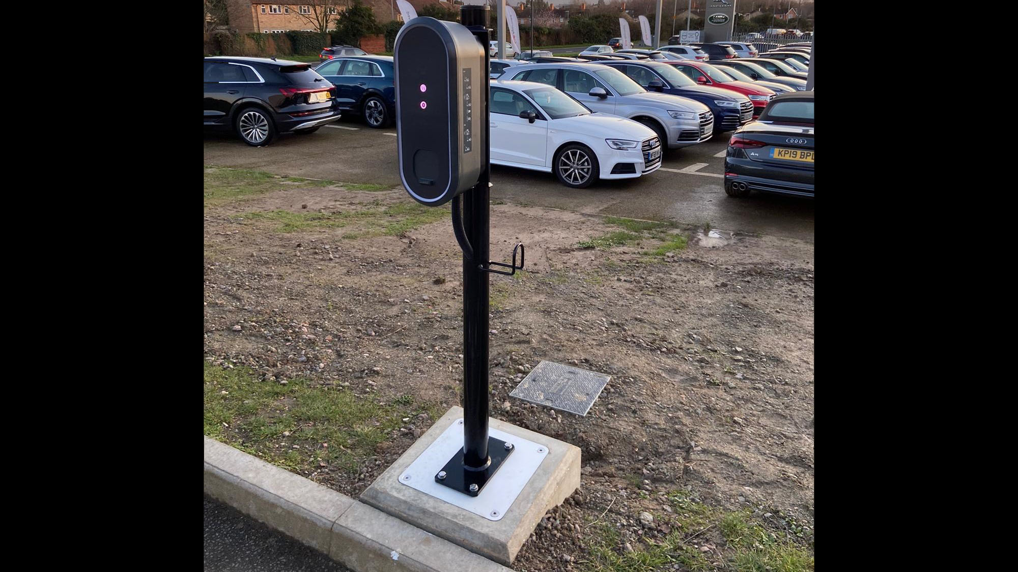 EV Blocks Charging Point At Audi, Taunton