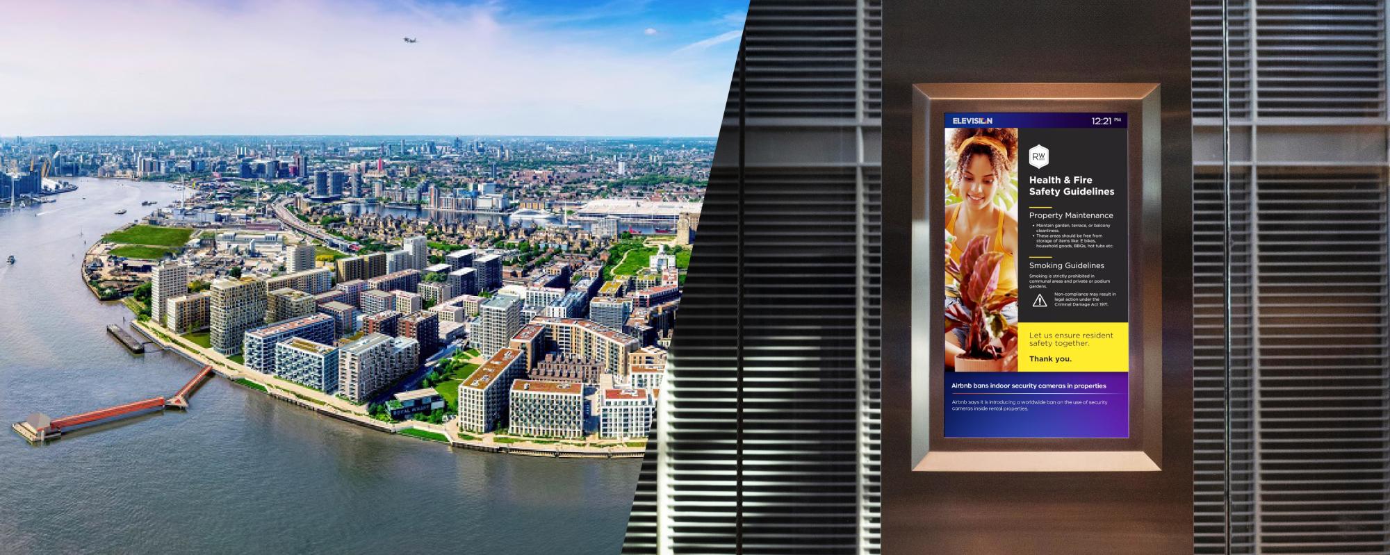 Dubai Company Brings In-Lift Digital Screens to UK