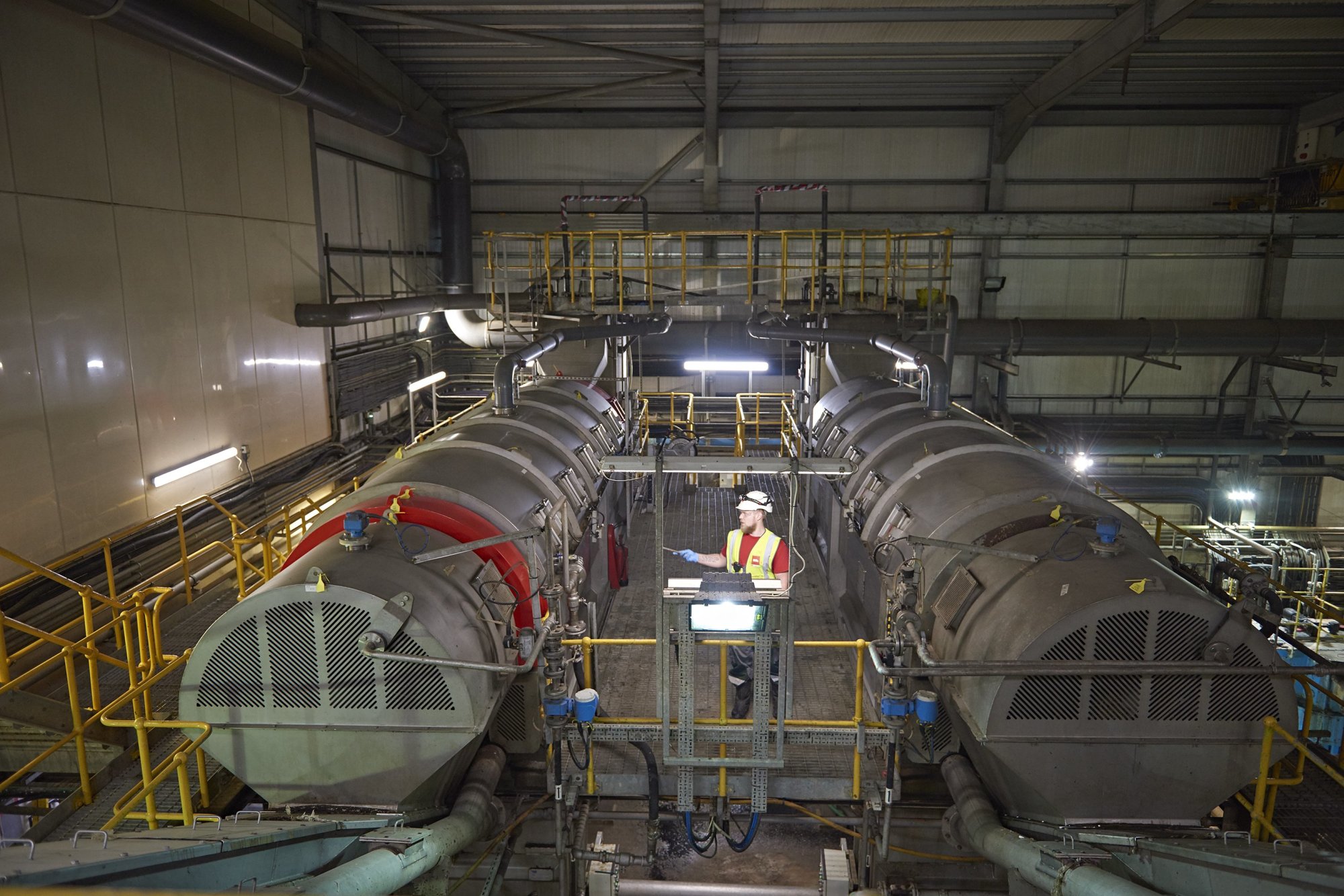 the inside of one of Biffa's gas to energy plants.