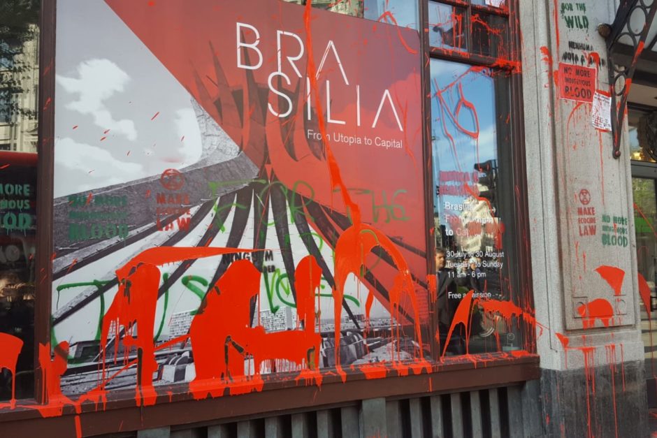 Monday August 12 saw Extinction Rebels attack and vandalise the Brazilian Embassy in London.