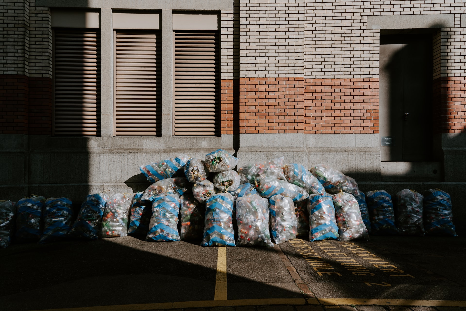 bags of recycling