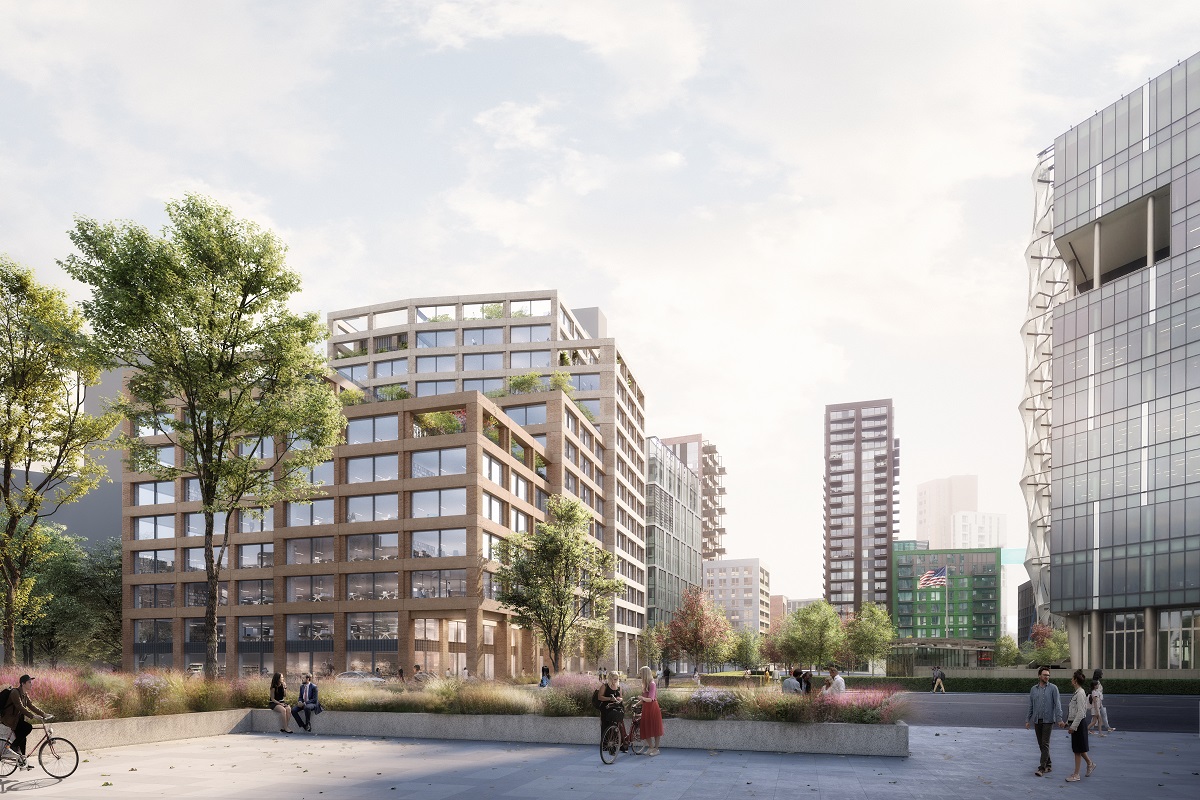 Embassy Gardens, Nine Elms in Zone 1.