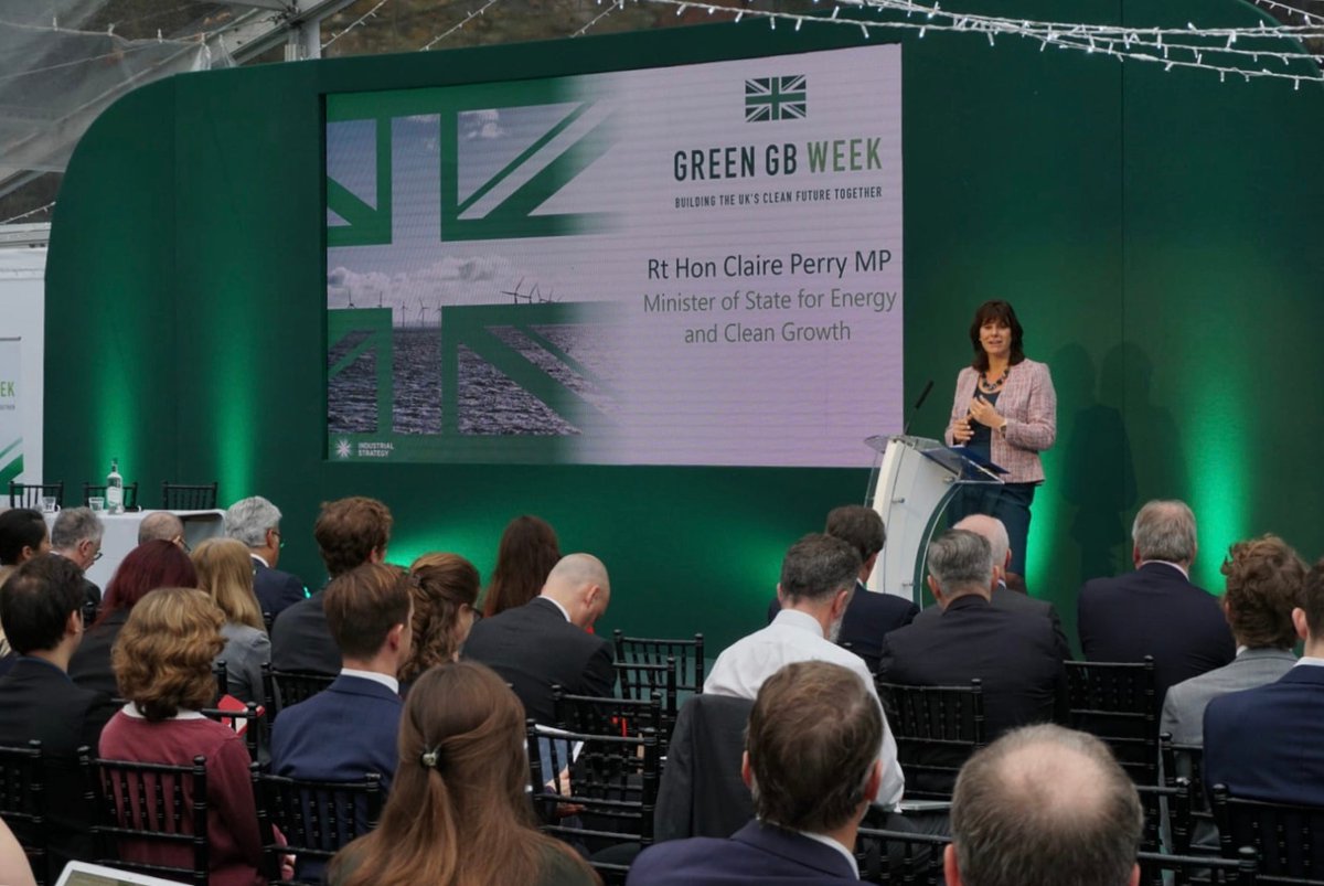 Energy and Clean Growth Minister Claire Perry at the launch of Green GB & NI Week