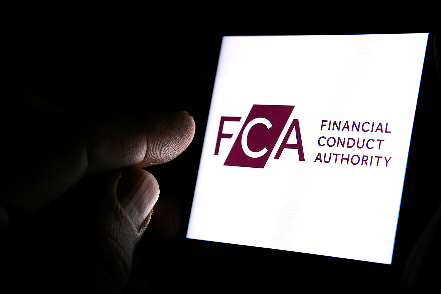 An image of the FCA logo on a screen
