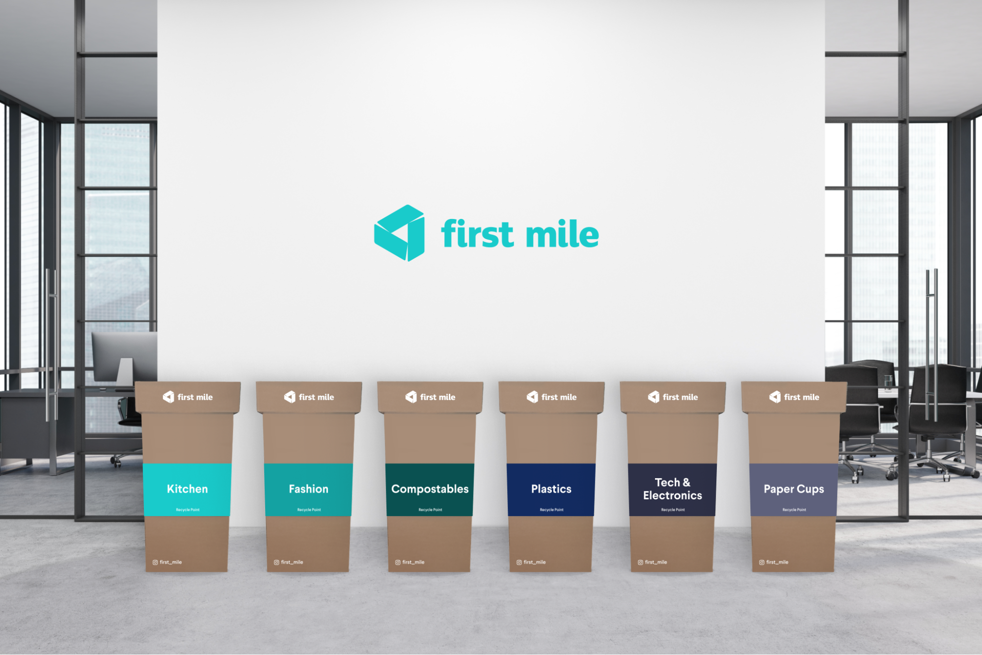 First Mile Recycling Bins