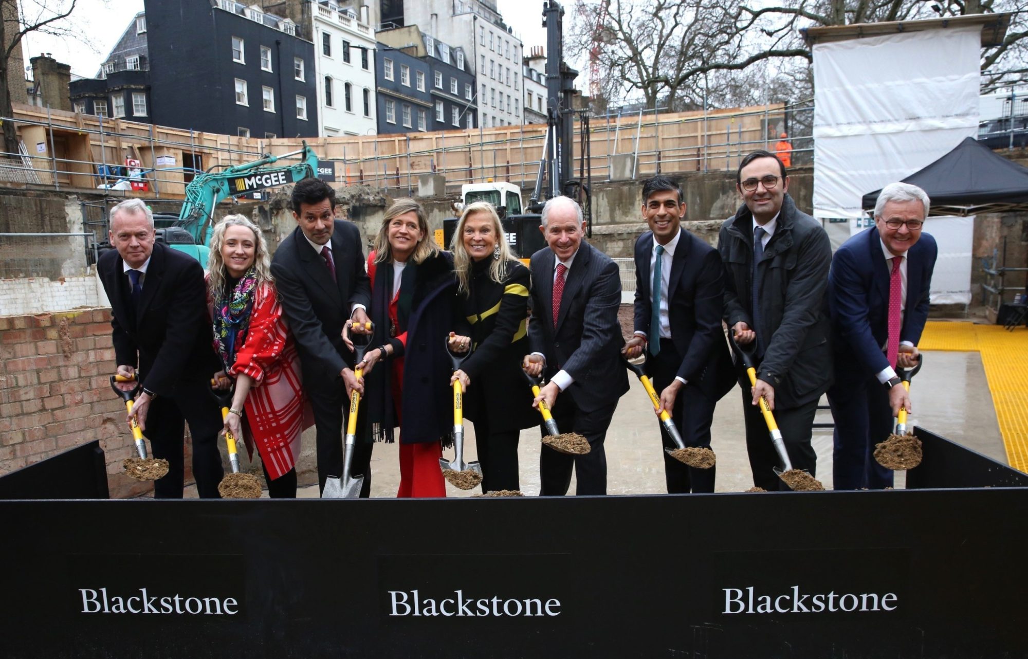 Rishi Sunak Visits Blackstone’s New European HQ Groundbreaking Ceremony