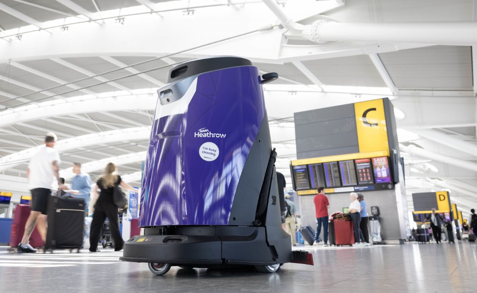 Mitie Introduces 32 Automated Cobots at Heathrow Airport