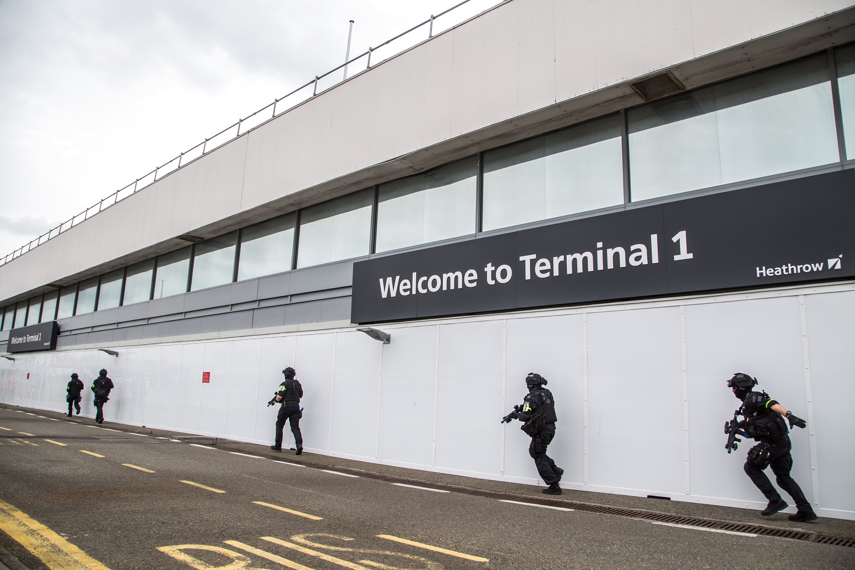 Terminal 1 terror exercise at Heathrow