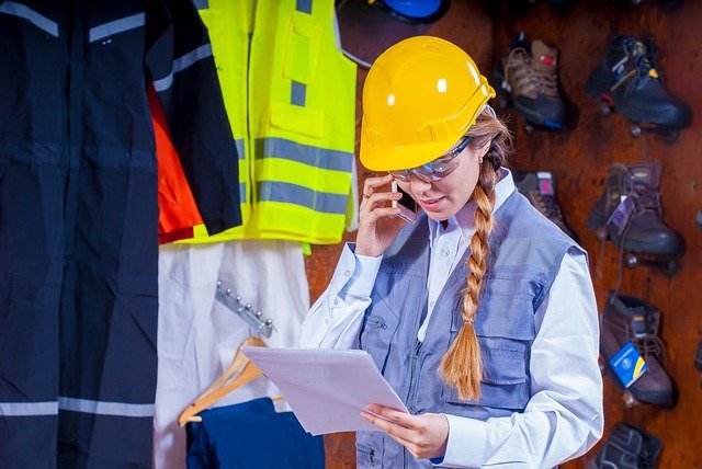 Woman Working on Safety