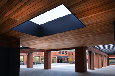 The Holy Cross College project, view of roof