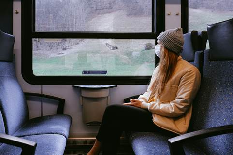 Masked commuter