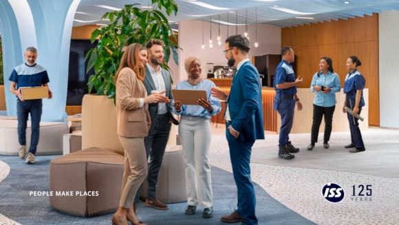 An image of people in an office