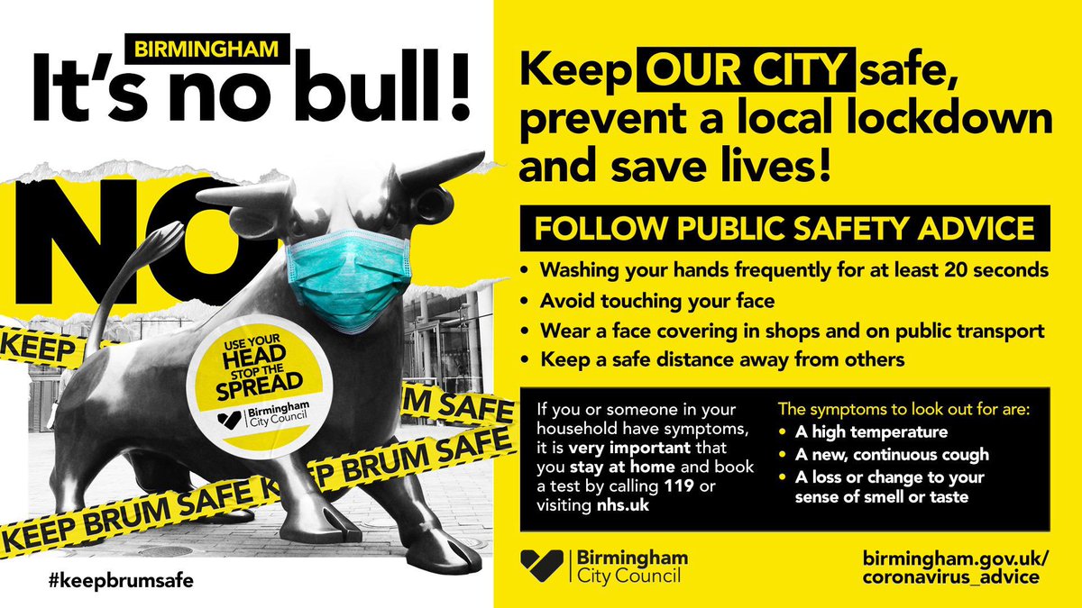 #KeepBrumSafe Campaign Poster