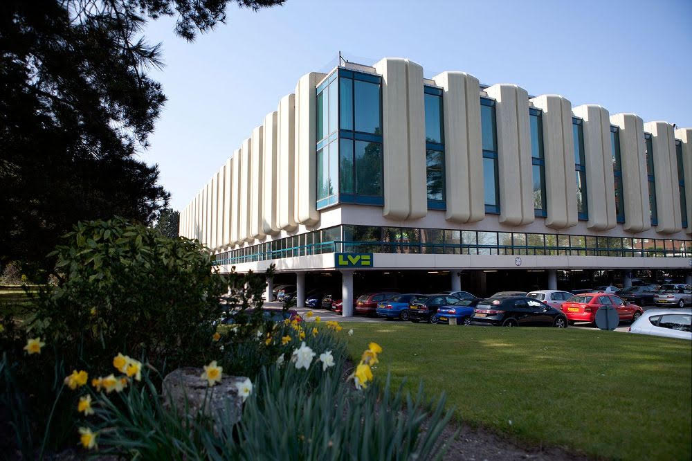 One of LV=’s two head office buildings in Bournemouth.