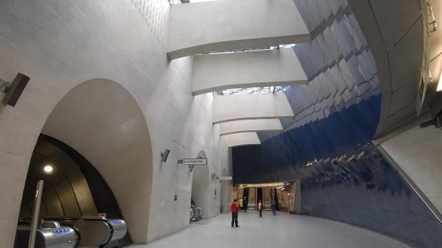 One of the current entrances to Southwark underground station.