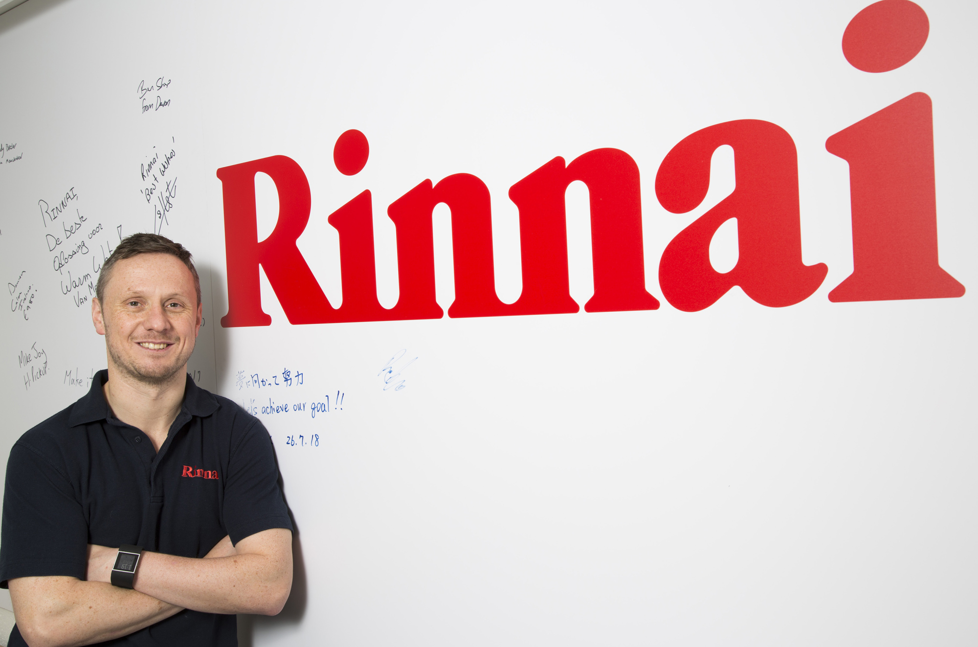 One of the Rinnai training team