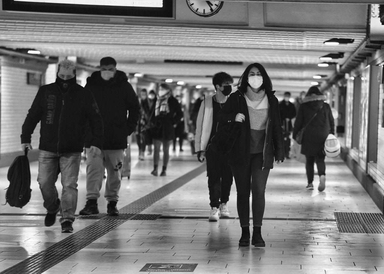 Public with Masks