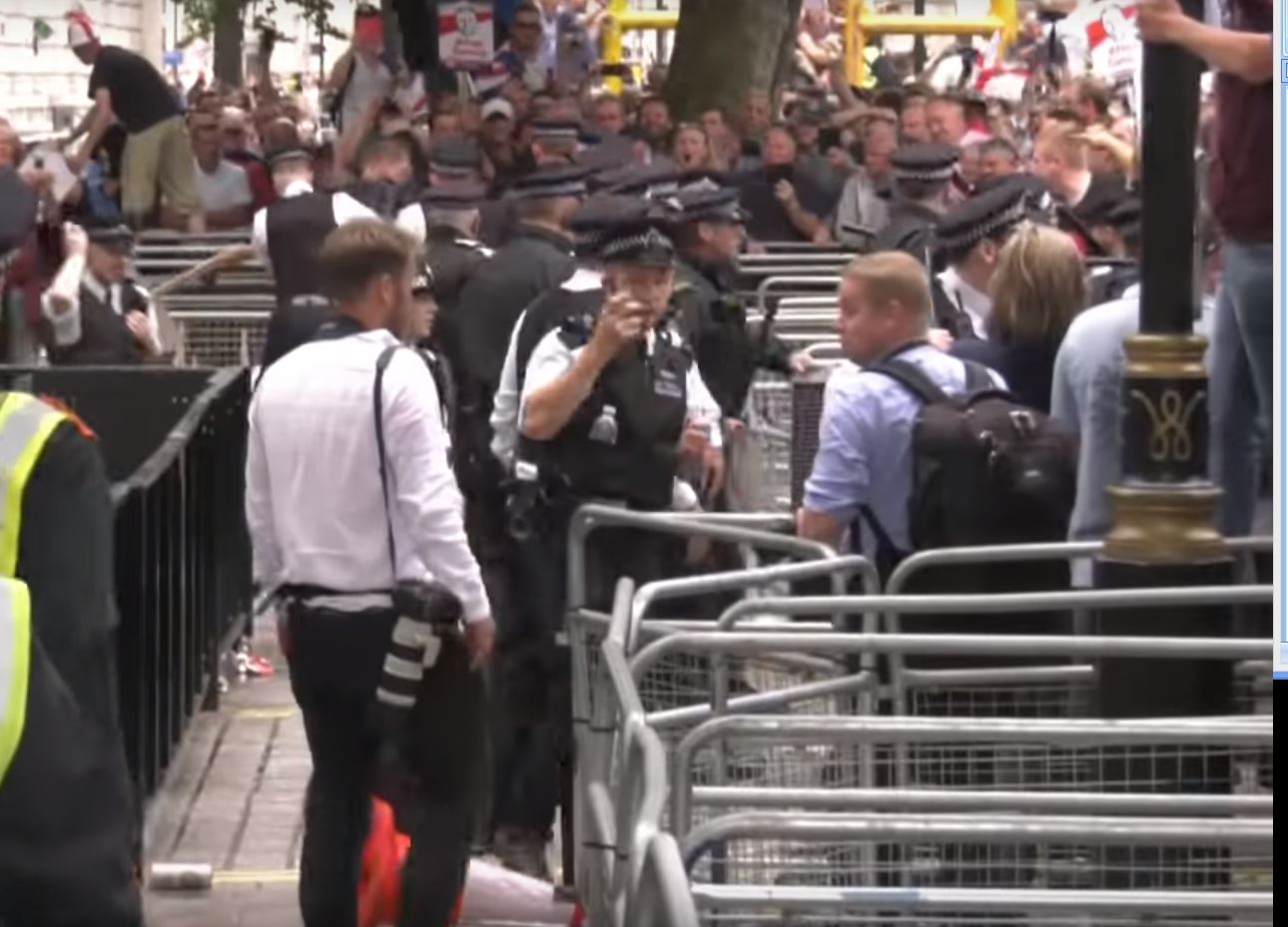 The free Tommy Robinson protest of June 9 turned ugly