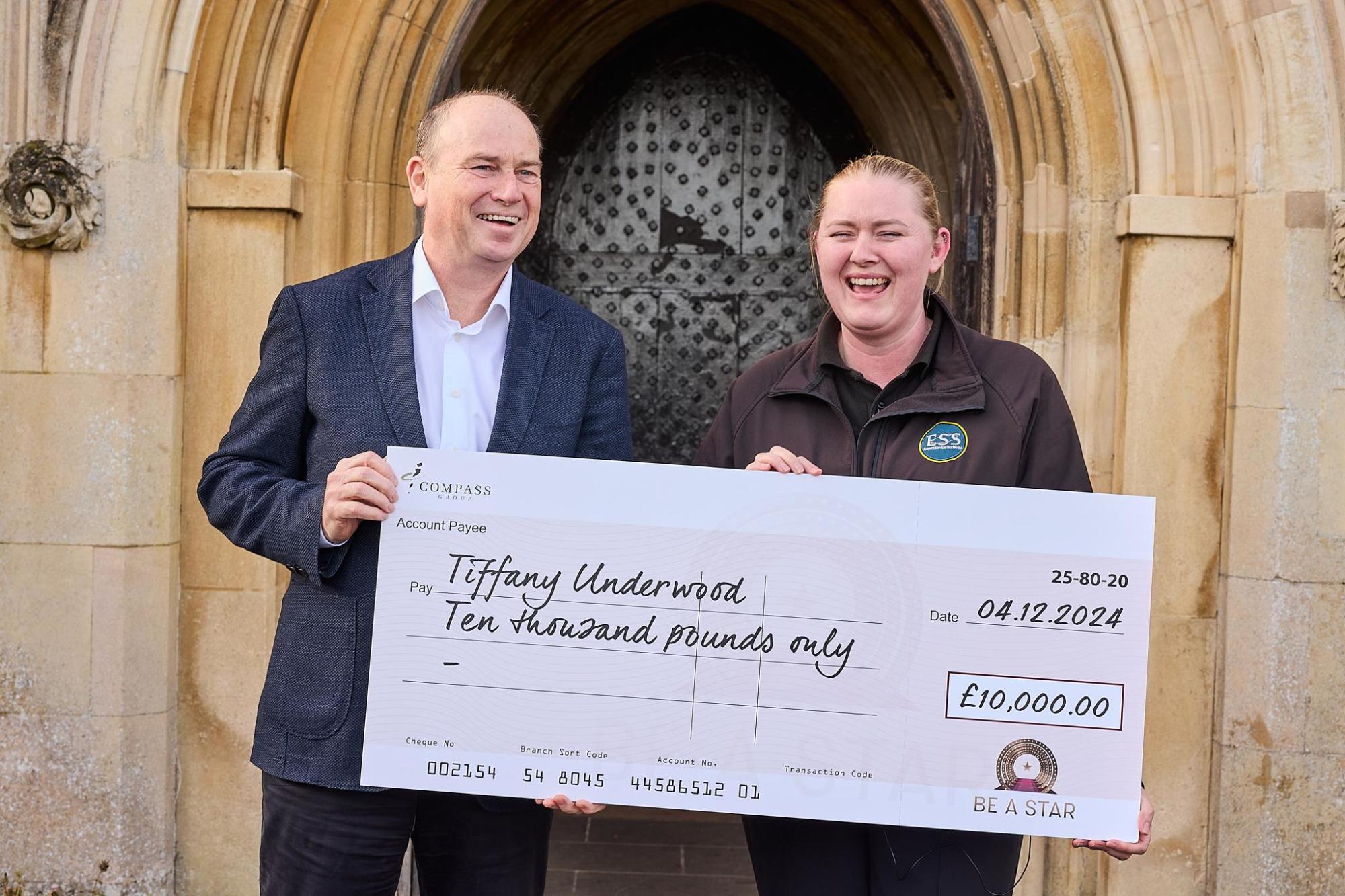 Compass Group Awards ‘Be a Star’ £10,000 Prize to Customer Services Assistant
