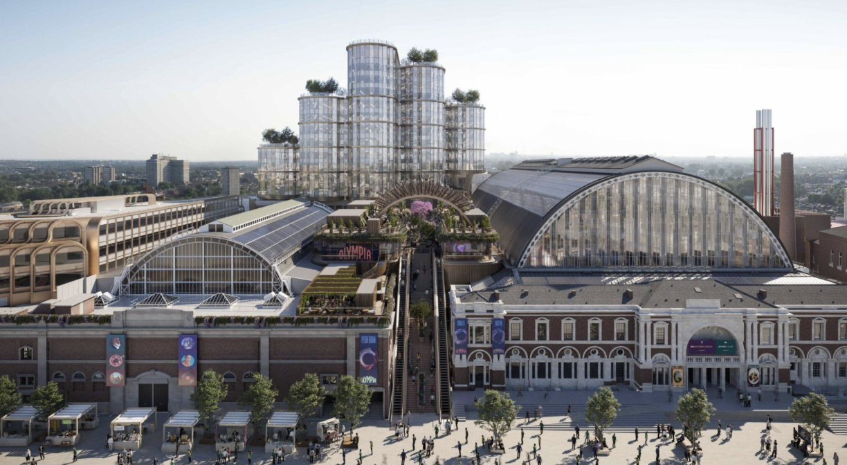London Olympia Exhibition Hall Transformation Nears Completion