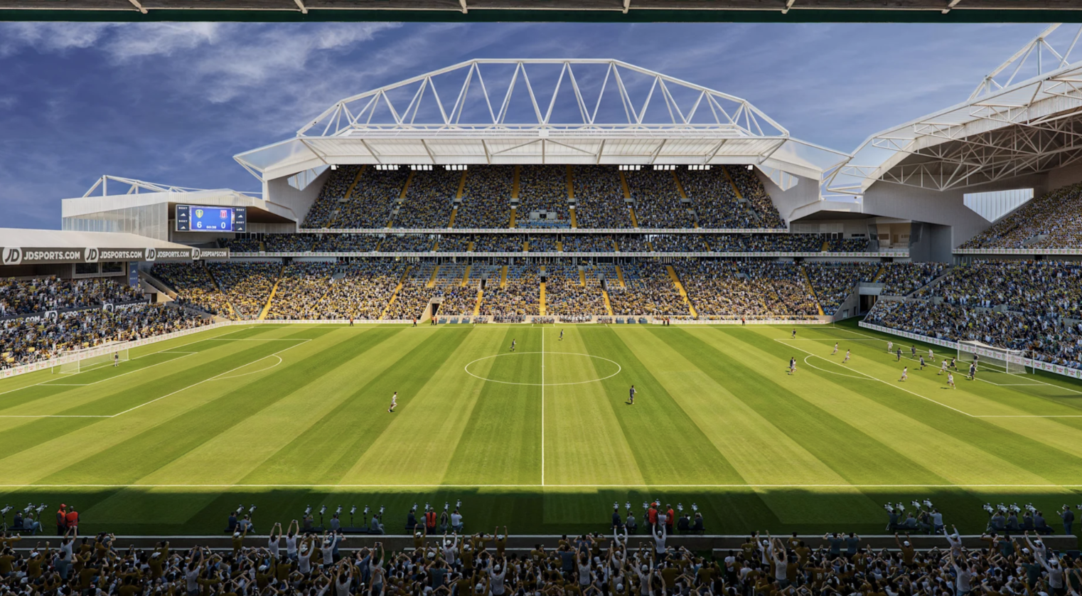 Leeds United Unveils Proposed Images for Elland Road Redevelopment