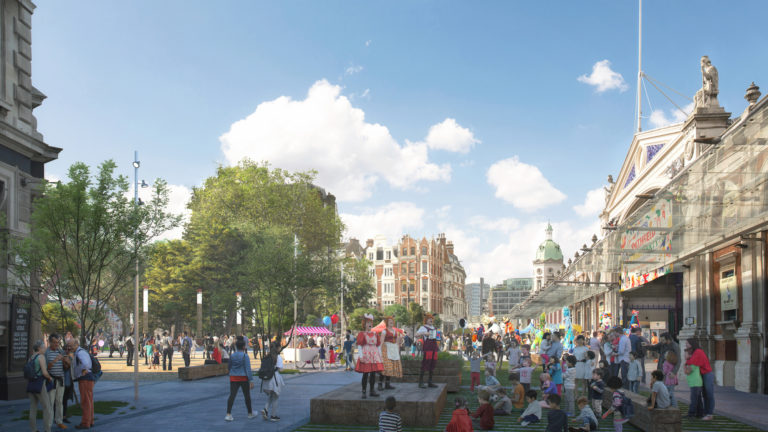 Smithfield Area Public Realm CGI