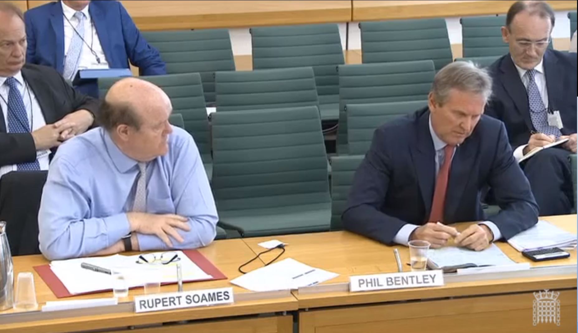 Rupert Soames (left), Chief Executive Officer, Serco and Phil Bentley (right), Chief Executive Officer