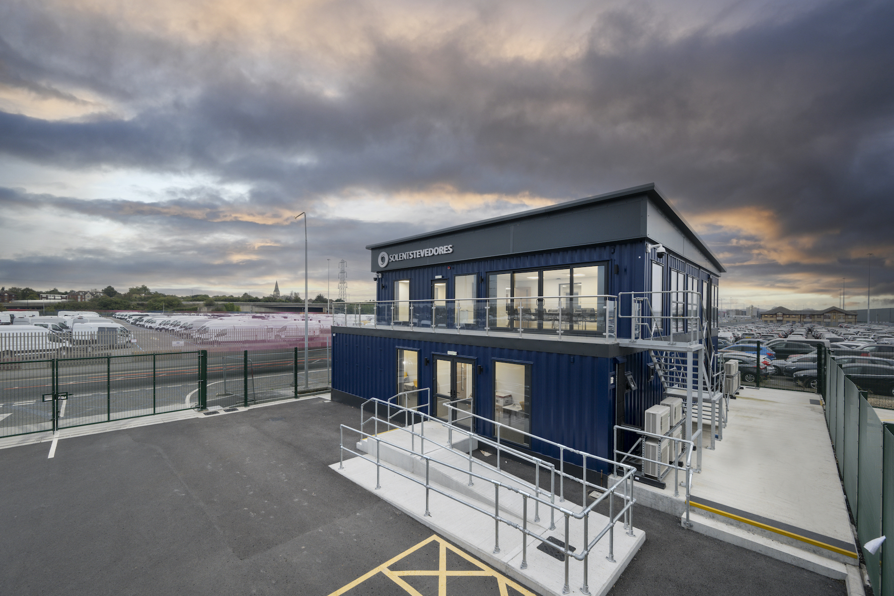 Office Building Made Entirely From Converted Shipping Containers