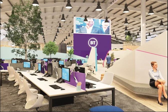 The first eight locations have been name in BT's workplace improvement programme