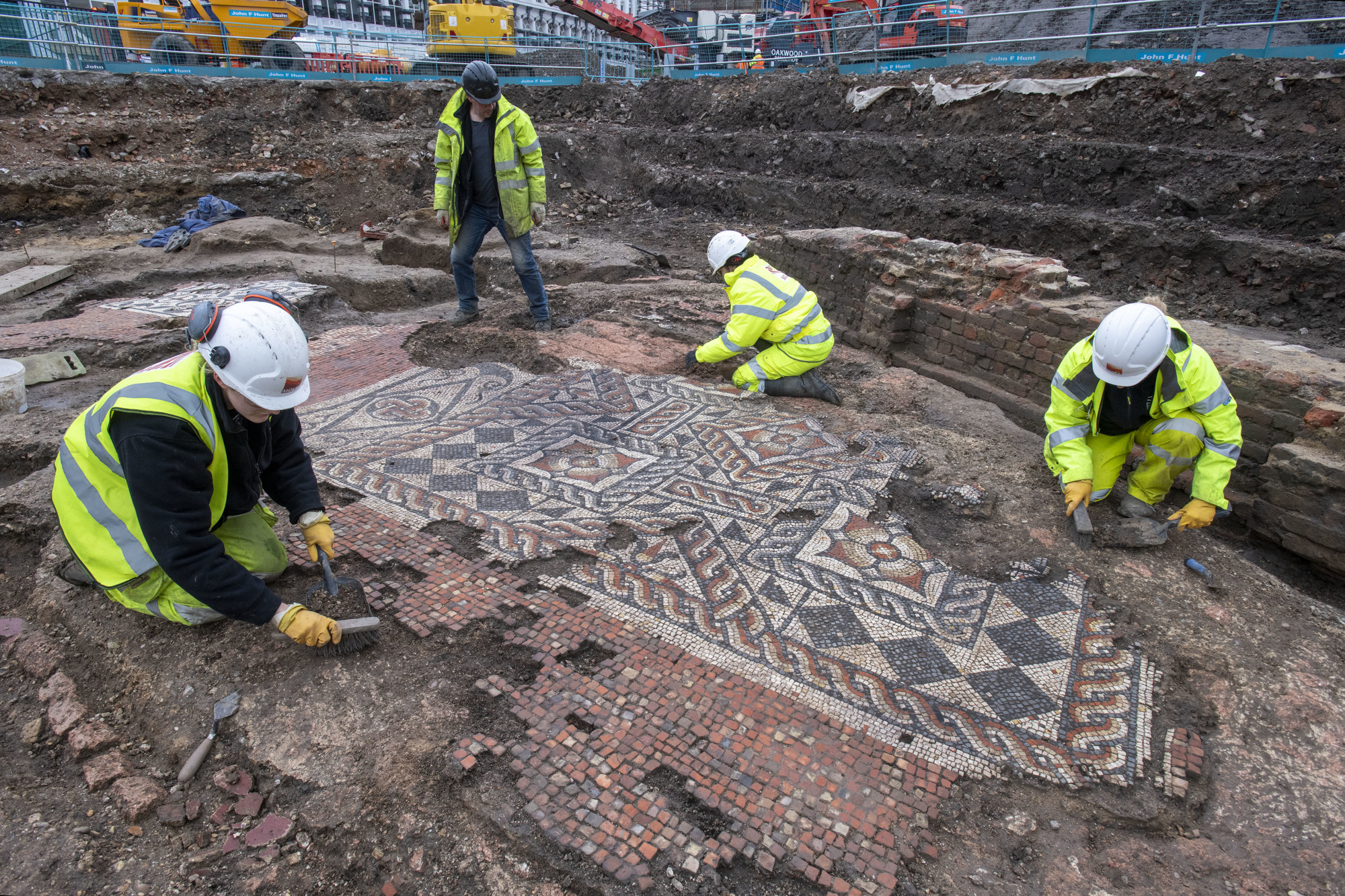 Largest Roman Mosaic in London’s History Uncovered