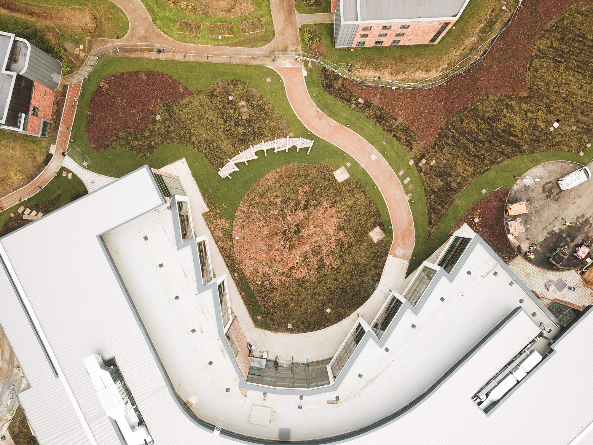 The University of York' biodiverse new Piazza Learning Centre.