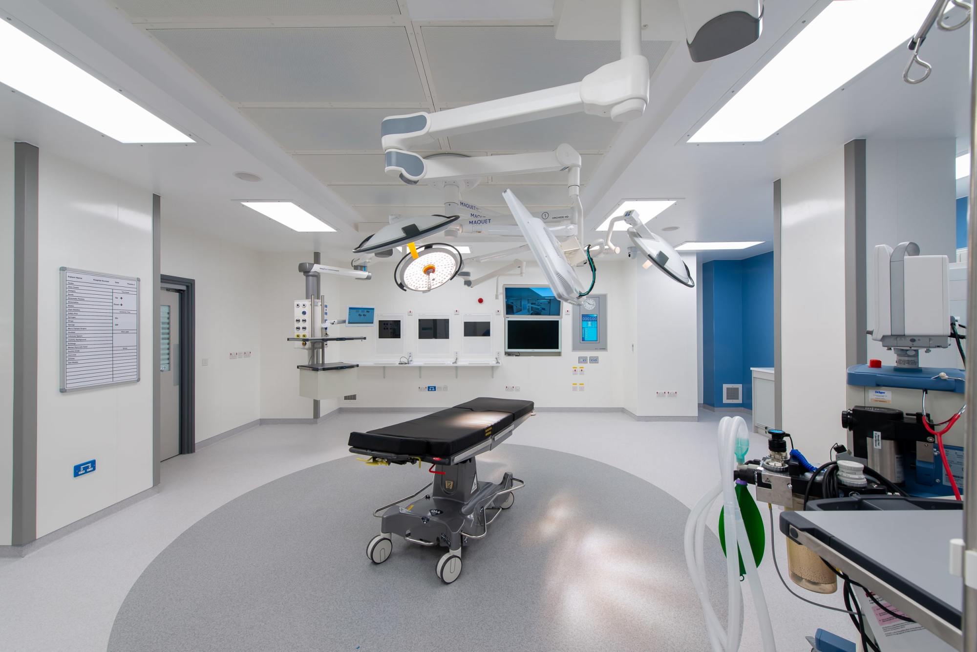 One of the new theatres on A Floor at the Royal Hallamshire Hospital.