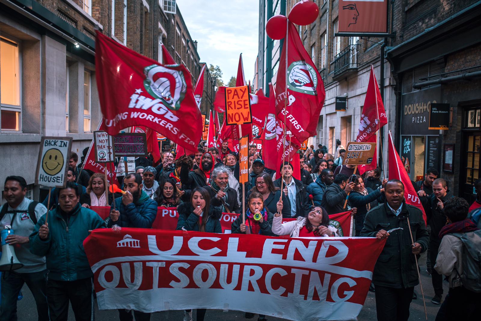 UCL group on previous strike by Pietro Sambuy.