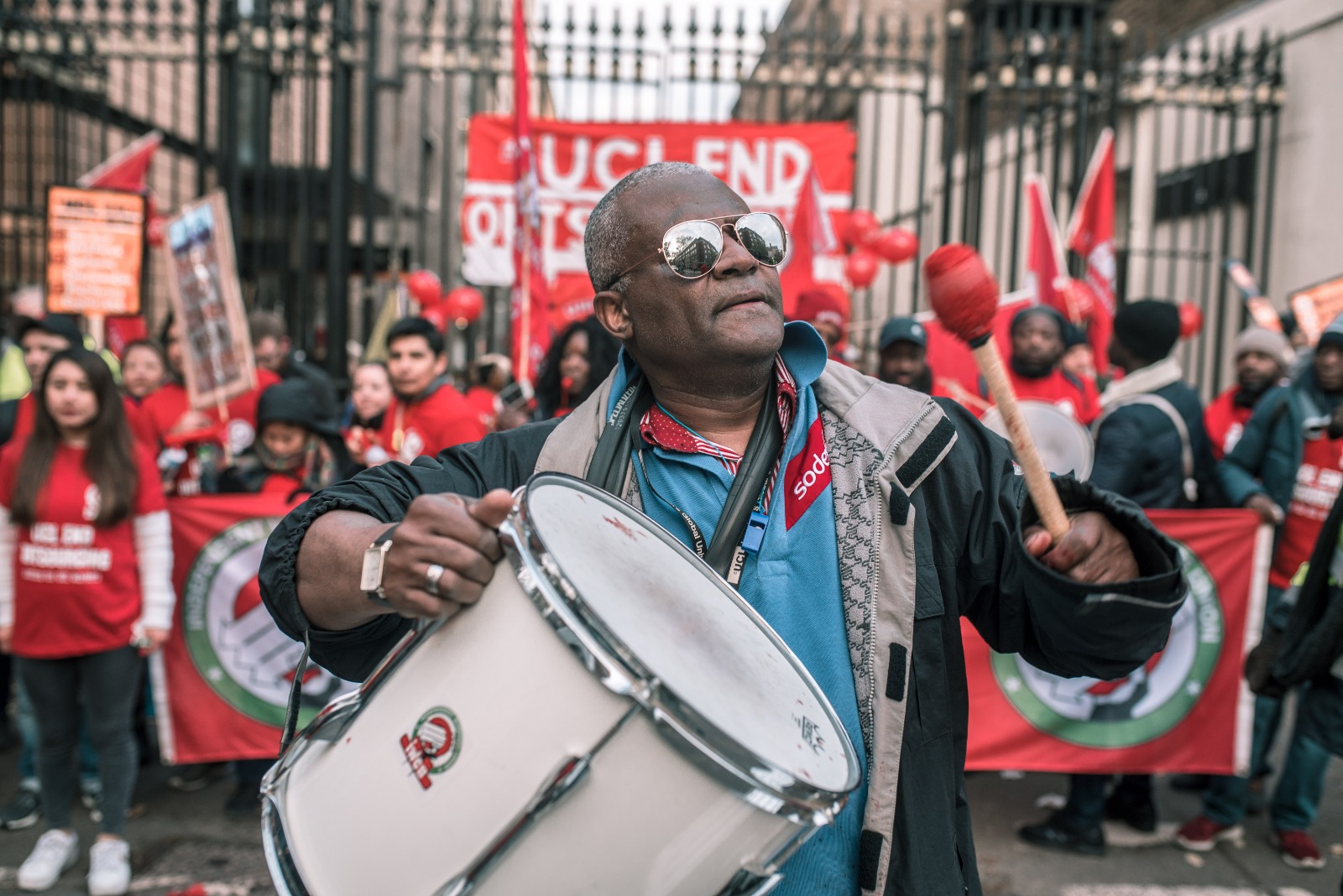 UCL strikers bang the drum