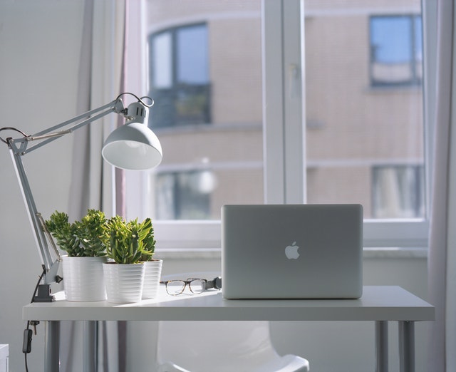 Computer and desk